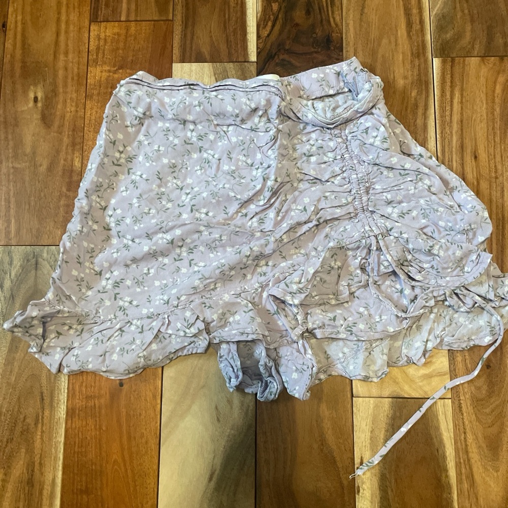 Hollister Lavender Floral Skirt
